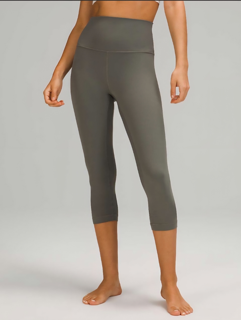 NWT Lululemon Align Crop 21" Grey Sage, Womens 2